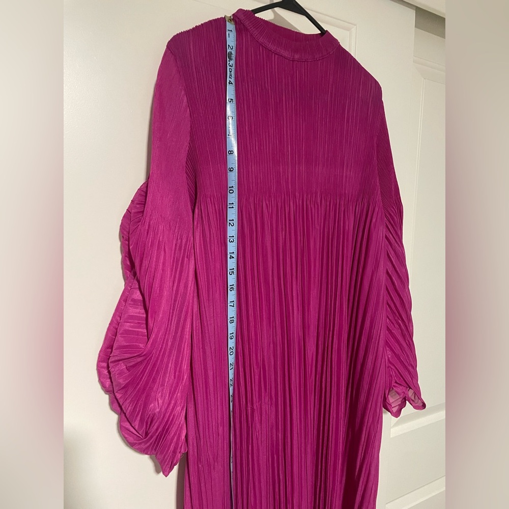 🩷Pleated Dress Magenta -One Size🩷 - Picture 5 of 7